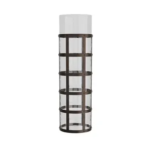 Vase à fleurs en métal moderne haut de gamme pour les espaces de vie, vase à fleurs en métal design tendance mondiale pour la décoration intérieure - Product Image 1