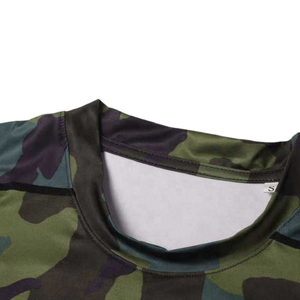 Custom Men’s Full <b>Camo</b> Compression Shirt Short Sleeve Rash Guard Sublimation Print MMA Training <b>Top</b> Quick Dry Athletic Gym Wear - Product Image 4