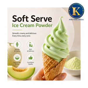 Mélange en poudre pour crème glacée molle Honeydew, sac de 1,3 kg par King Feng Chuen, certifié HACCP ISO22000, durée de conservation de 16 mois, TW - Product Image 1