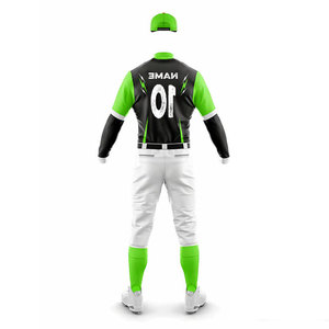 <b>Baseball</b> Uniform Custom Heat Transfer Printed Jersey Sublimation Uniform Solid Color Anti-Bacterial Player Jersey with Pant - Product Image 6