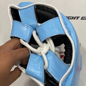 Wholesale Reasonable Price Adjustable Lace Up SParring Protection Gear Boxing Open Face Head Guard Muay Thai Kickboxing Gear - Product Image 6