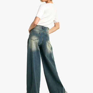 Pantalones Vaqueros de Mezclilla 100% Algodón, Servicio OEM, Diseño al por Mayor, Fabricante - Product Image 3