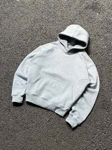 Conjunto de Sudadera con Capucha y Pantalones Jogger de Algodón Grueso Personalizado, Chándal de Forro Polar Oversize, Conjunto de Dos Piezas Estilo Urbano Minimalista, Sudaderas de Marca Privada - Product Image 3