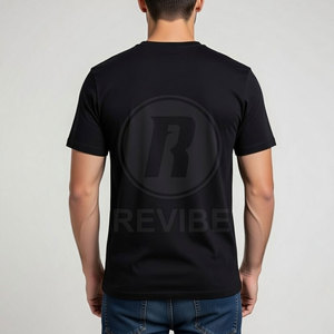 Camiseta de Algodón 100% de Alta Calidad con Pedrería, Marca Privada, Transpirable, para Hombre, Venta al Por Mayor - Product Image 4