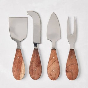 Copper <b>Cheese</b> <b>Knife</b> <b>Set</b> With Marble Handles Durable Serving Tools For Gourmet <b>Cheese</b> Platter - Product Image 3