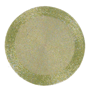 Set de table brodé perlé de luxe traditionnel avec motif feuille – Meilleur prix - Product Image 6