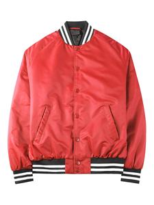 แจ็กเก็ตขนสัตว์ปักอักษรตามสั่งเสื้อผ้าแนวสตรีทแฟชั่น - Product Image 1