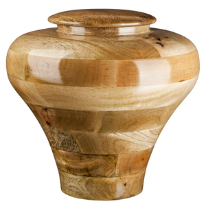 Memorable Cremation Mango <b>Wood</b> Funaral <b>Urn</b> <b>for</b> Human <b>Ashes</b> Shiny Polished Mango <b>Wood</b> Adult Cremation <b>Urns</b> With Metal Lid - Product Image 4