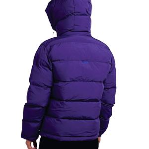 แจ็คเก็ตขนเป็ดสีดำสำหรับผู้ชายเสื้อฟิตเนสแบบบอมเบอร์เสื้อแจ็คเก็ตสำหรับฤดูหนาวออกแบบโลโก้ได้ตามต้องการ - Product Image 6