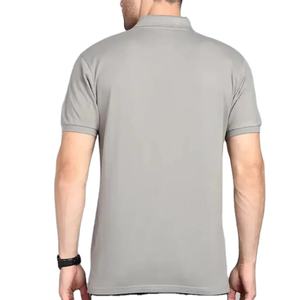Camiseta de Golf Personalizada con Logotipo, Tejida, 100% Algodón, de Secado Rápido, Transpirable, Manga Corta, para Hombre, MOQ Bajo - Product Image 4