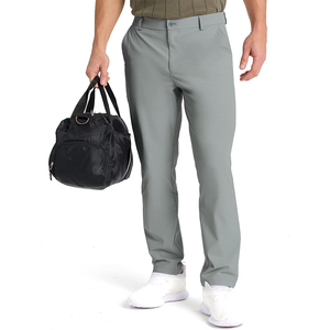 Polo pour homme vert olive à manches courtes, tissu respirant, style décontracté pour le golf, avec fermeture boutonnée et col polo - Product Image 1