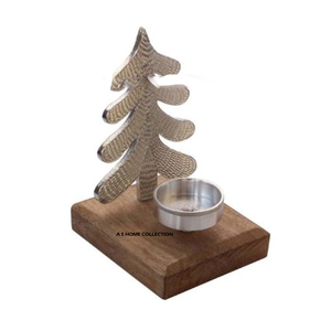 Porte-bougie de Noël en argent de grande qualité pour décoration intérieure, ornement vierge pour sublimation, prix usine - Product Image 4
