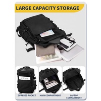 Tactical Computer Backpack with Padded Laptop Sleeve Durable Oxford Cloth Rucksack Breathable Adjustable Straps