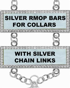 Barre de col en nacre pour gravure, barres dorées bordées de strass pour gravure, BARRE DE COL LUXE AVEC GRAVURE - Product Image 3