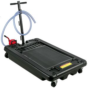 Vasca di scarico olio portatile a basso profilo da 64L/17 galloni con pompa e tubo da 8 piedi per la cura di SUV, auto e camion - Product Image 6