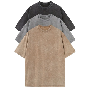 เสื้อยืดผู้ชายผ้าฝ้าย 100% ทรงหลวม สีพื้น 3 ตัว แขนสั้น คอกลม เหมาะสำหรับฤดูร้อนและกิจกรรมกลางแจ้ง - Product Image 2