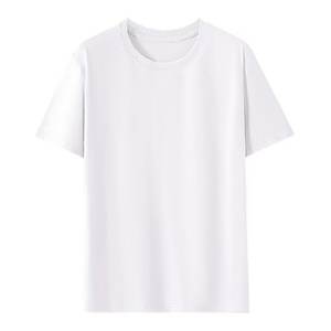 Camiseta Básica de Manga Corta, Unisex, 50% Algodón Orgánico, 220 Gramos, Corte Regular, Color Sólido, Precio de Fábrica OEM China Bangladesh - Product Image 2