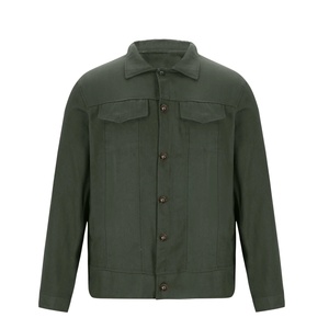 Best Quality Men's <b>Custom</b> <b>Denim</b> <b>Jacket</b> Slim Fit 100% Cotton Solid Color Fashion Style Breathable Washed for Winter - Product Image 2