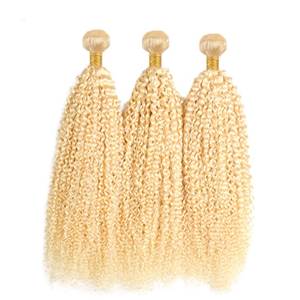 Extensiones de Cabello Remy Indio Rubio con Rizos Kinky, Estilo 1 - Product Image 2