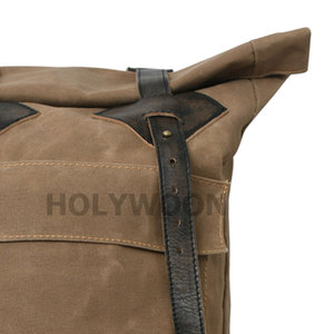 Made In Best Quality <b>Backpack</b> With Leather Straps And Bottom Panel Durable Unisex Casual Outdoor Bag 20-30L Capacity - Product Image 4