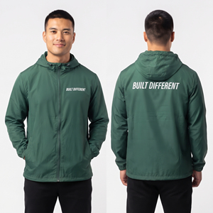 Wholesale Printed <b>Windbreaker</b> Jackets Men's 100% Nylon Lightweight Rain Jacket Men Hiking <b>Camping</b> Waterproof Zipper Hoodie - Product Image 1