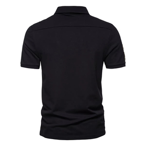 Chemises décontractées pour homme, nouveau style, à manches courtes, tricotées, délavées, grande taille, avec boutons, pour l'été et l'extérieur - Product Image 2