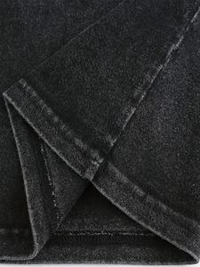Camiseta Corta de Algodón con Estampado Gráfico DTG, Lavado Ácido, Diamantes de Imitación, Estilo Oversize para Hombre, Ropa Personalizada de Verano - Product Image 5