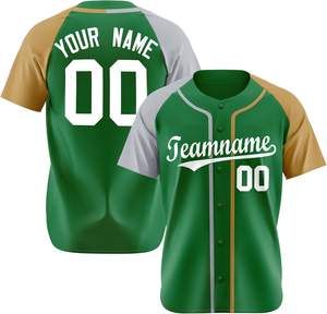 Maillots de baseball personnalisés de haute qualité, nouveau design, respirants, séchage rapide, 100% polyester, vêtements de sport pour hommes adultes - Product Image 2