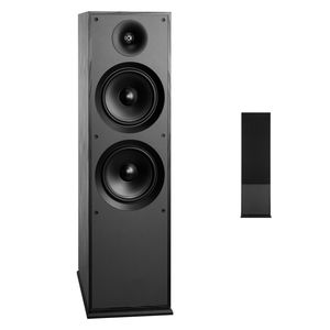 Altavoz de Torre de 2 Vías con Tweeter de 1 Pulgada y Dos Woofers de 8 Pulgadas, 600W de Potencia Máxima, 50Hz-20kHz, Instalación Integrada - Product Image 1