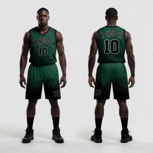 Ensemble Maillot et Short de Basketball Personnalisé Noir Flamme pour Hommes et Jeunes – Numéro 35 – Kit Premium Sublimé Effet Feu B.B Industry - Product Image 4
