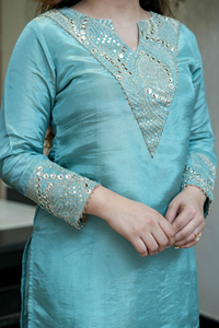 Women's Pink Ankle-Length Salwar Kameez Kurta Casual Party Wear Regular Fit Quick Dry India Pakistan Style Set - Product Image 5