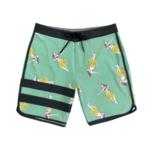 Shorts décontractés pour hommes en Spandex/Polyester, anti-plis, taille élastique, tricoté, 180g, séchage rapide, respirant, pour l'été - Product Image 3