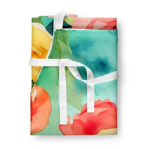 Grand tablier aquarelle Ranunculus multicolore unisexe pour la cuisine, l'artisanat et le jardinage-pour adultes et hommes et femmes - Product Image 3