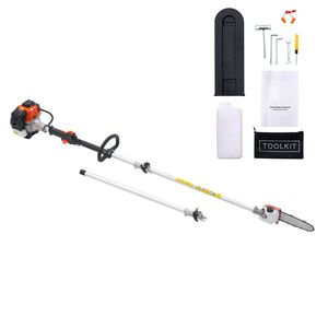 25CC 2 Stroke Gas-<b>Powered</b> Cordless Tree Trimmer 8-Inch Cutting Bar Gas Pole <b>Saw</b> with 23 Fl.oz Fuel Tank Feature Chainsaw - Product Image 1