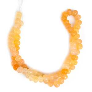 Perles de pierre gemme en aventurine jaune naturelle sculptées en forme de melon, pour la fabrication de bijoux, en fil ou en pierres lâches - Product Image 4