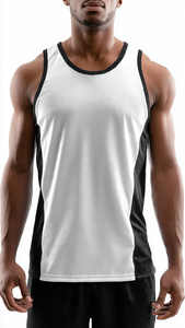 High Quality Football Sublimation Vest Singlet Men V-Neck Printed Sportswear Tank Tops Football Training Sublimated Singlet Tops - Product Image 5