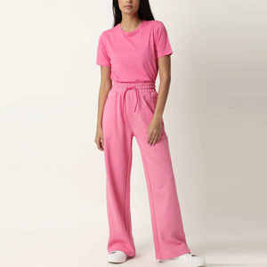 Pantalon de jogging grande taille pour femme, taille élastique, décontracté, ample, en coton, pour le sport et le fitness - Product Image 3