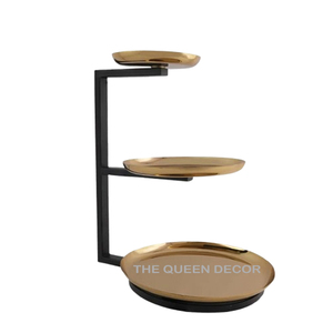 Juego de 3 Moldes para Pastel de Acero Inoxidable Dorado, Elegantes y Reales, con Soporte para Pastel, para Fiestas y Celebraciones - Product Image 4
