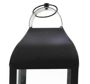 Juego de 2 Faroles Más Vendidos en Nuevo Acabado Negro Mate en Tamaños Grande y Pequeño para Decoración del Hogar, Exteriores y Jardín - Product Image 5