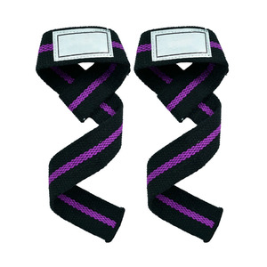 Sangles de levage en coton robustes pour la musculation, support professionnel pour les poignets en salle de sport, pour les soulevés de terre et la force athlétique - Product Image 5