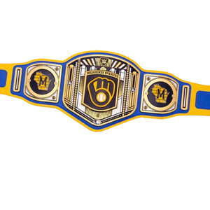 Milwaukee Brewers Championship Belt Customizable Baseball Wrestling Belt High Quality Collectible Sports Title Belt for Fans - Product Image 5
