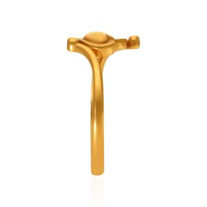 Anillo de Oro Elegante con Doble Corazón, Acabado Dorado de Lujo, Anillo de Amor para Mujer, Banda Abierta, Joyería de Moda, Regalo - Product Image 4