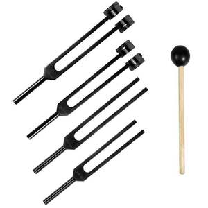 Ensemble de diapasons 528 Hz en acier inoxydable de qualité chirurgicale pour la thérapie sonore et vibratoire avec forceps CE ISO par Grip Surgical - Product Image 1