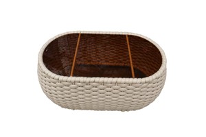 Conjunto de Sofás de Exterior de 5 Piezas con Cuerdas Trenzadas, Estilo Contemporáneo, con Cojines Cómodos, Muebles Modernos para Jardín y Patio, para el Hogar y Resorts - Product Image 4