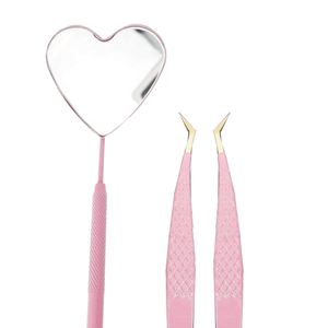 Pince à épiler rose en acier inoxydable à pointe fine, avec poignée en fibre, antistatique, durable, pour artistes en extensions de cils, pointes antidérapantes, qualité A+ - Product Image 5
