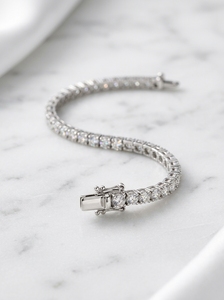 Luxury Yellow <b>Gold</b> Lab Grown Diamond Tennis Bracelet Brilliant Cut E Color 9K Pure <b>Solid</b> <b>Gold</b> IGI Certified Unisex Everyday Wear - Product Image 3