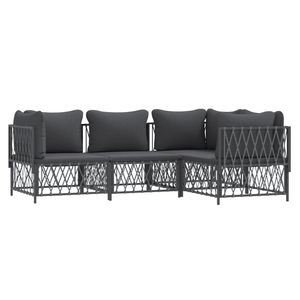 Set Lounge da Giardino Grigio Scuro Antracite - Product Image 3
