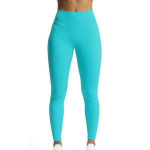 Professional Pakistan Custom Made <b>Women</b> <b>Legging</b> with Solid <b>Pattern</b> Mid Waist Spandex/Polyester Quick Dry Breathable High Quality - Product Image 1