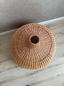 Rattan Hanging <b>Ceiling</b> Lamp Shade Natural Woven Pendant <b>Light</b> Shade For Home Decor Living Room Bedroom Kitchen Cafe Lighting - Product Image 5