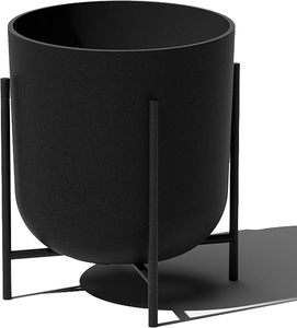 Maceta Moderna de PP con Soportes de Acero Galvanizado para Uso en Interiores, Biodegradable, Ligera, Duradera, con Orificio de Drenaje - Product Image 2
